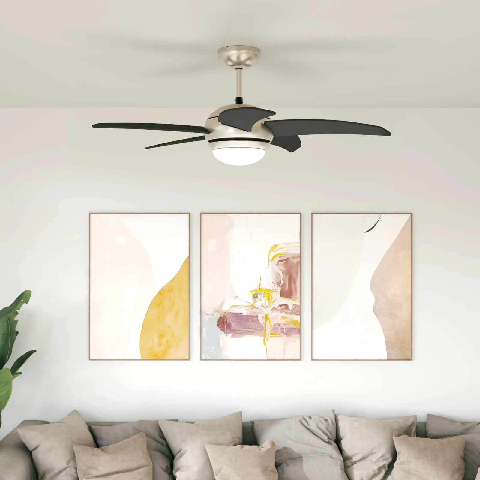 vidaxl stropni ventilator sa svjetlom i daljinskim upravljačem - slika 1