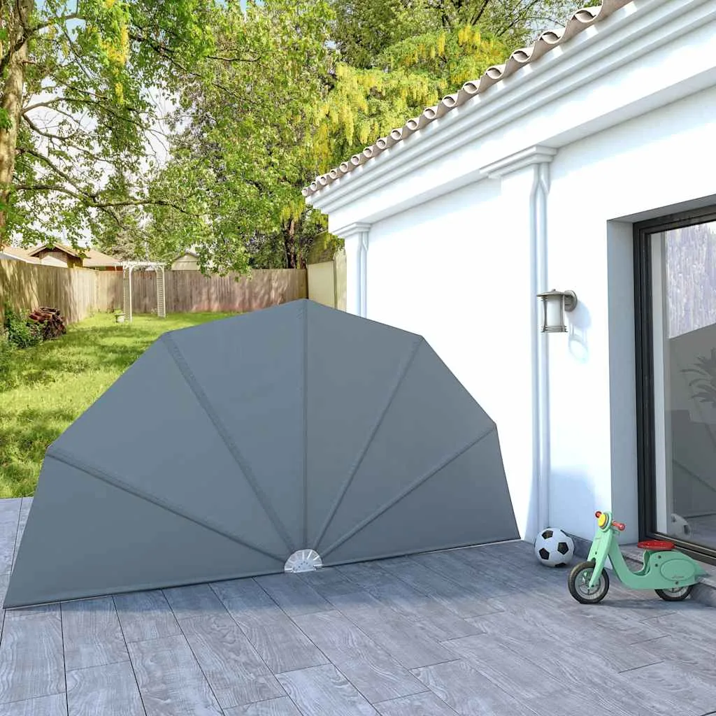 vidaXL Sklopiva bočna tenda siva 200 cm - Venlo