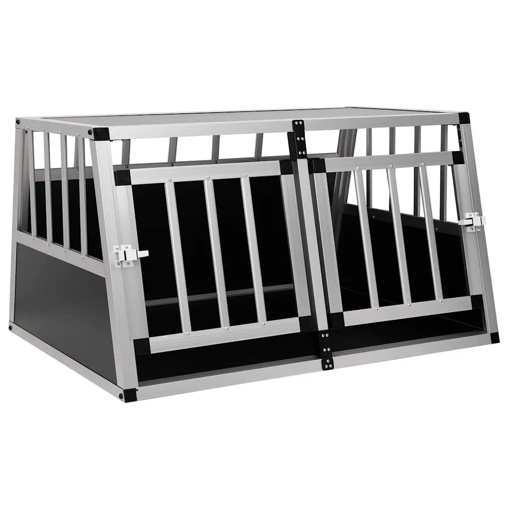vidaxl kavez za pse s dvostrukim vratima 89 x 69 x 50 cm - slika 1
