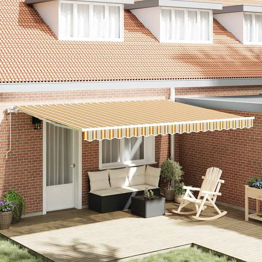 vidaXL Povlačivi tende Šareni 450 × 300 cm Tkanina i Aluminij - Venlo
