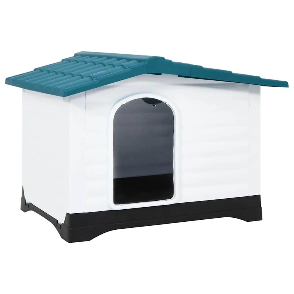 vidaxl kućica za pse plava 90,5 x 68 x 66 cm od polipropilena - slika 1