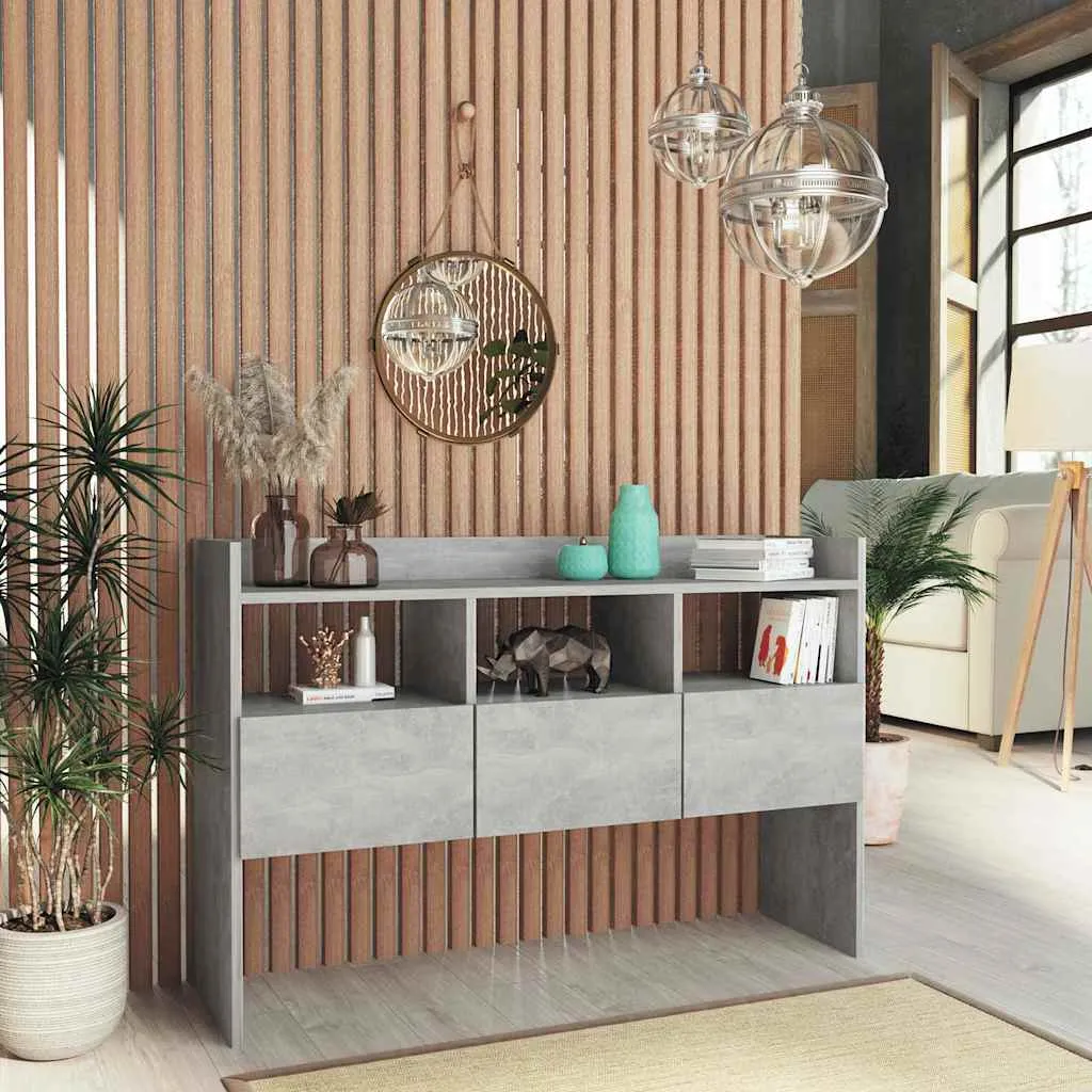 vidaXL Komoda siva boja betona 105 x 30 x 70 cm konstruirano drvo - Venlo