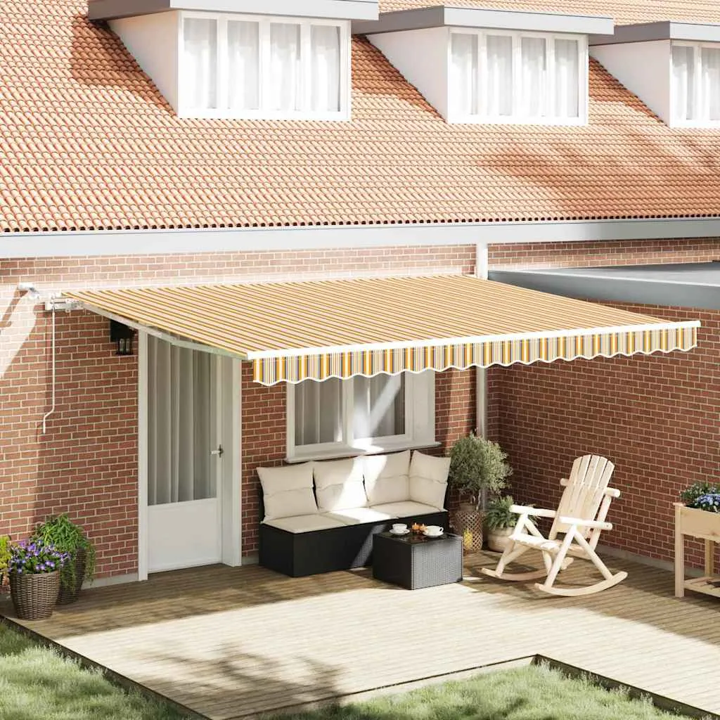 vidaXL Povlačivi tende Šareni 450 × 300 cm Poliester - Venlo