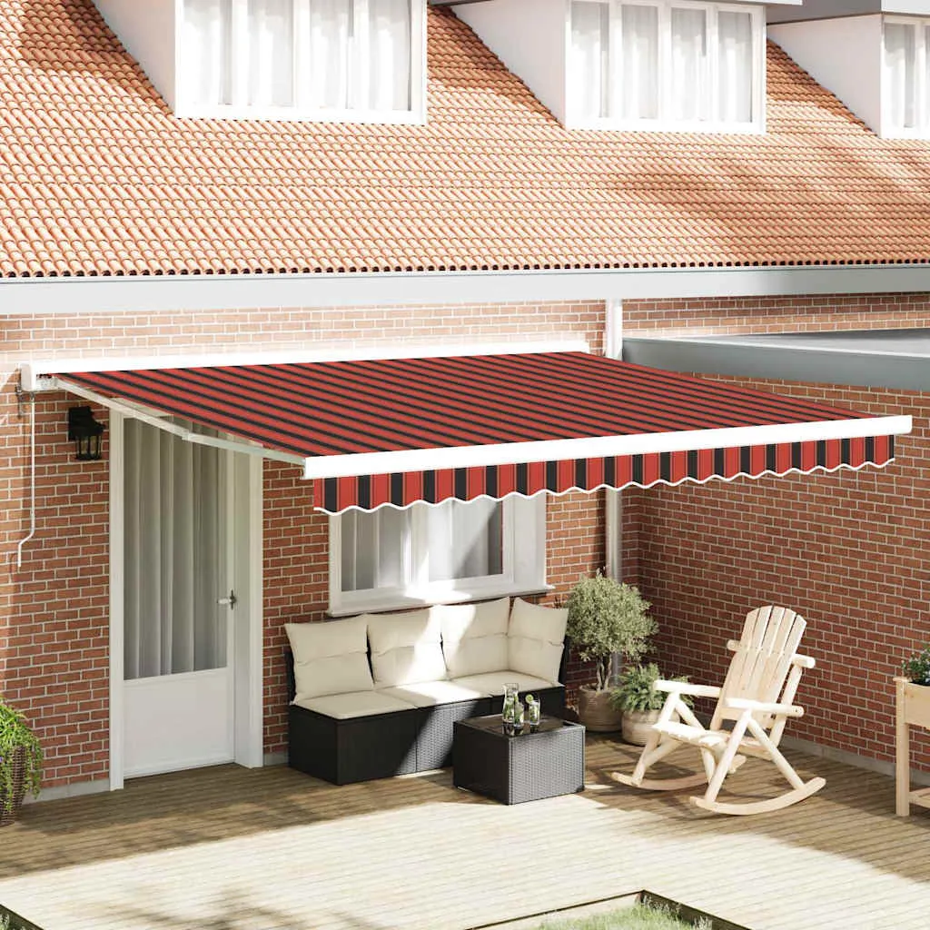 vidaXL Povlačivi tende Žuta i narančasta 400 × 350 cm - Venlo