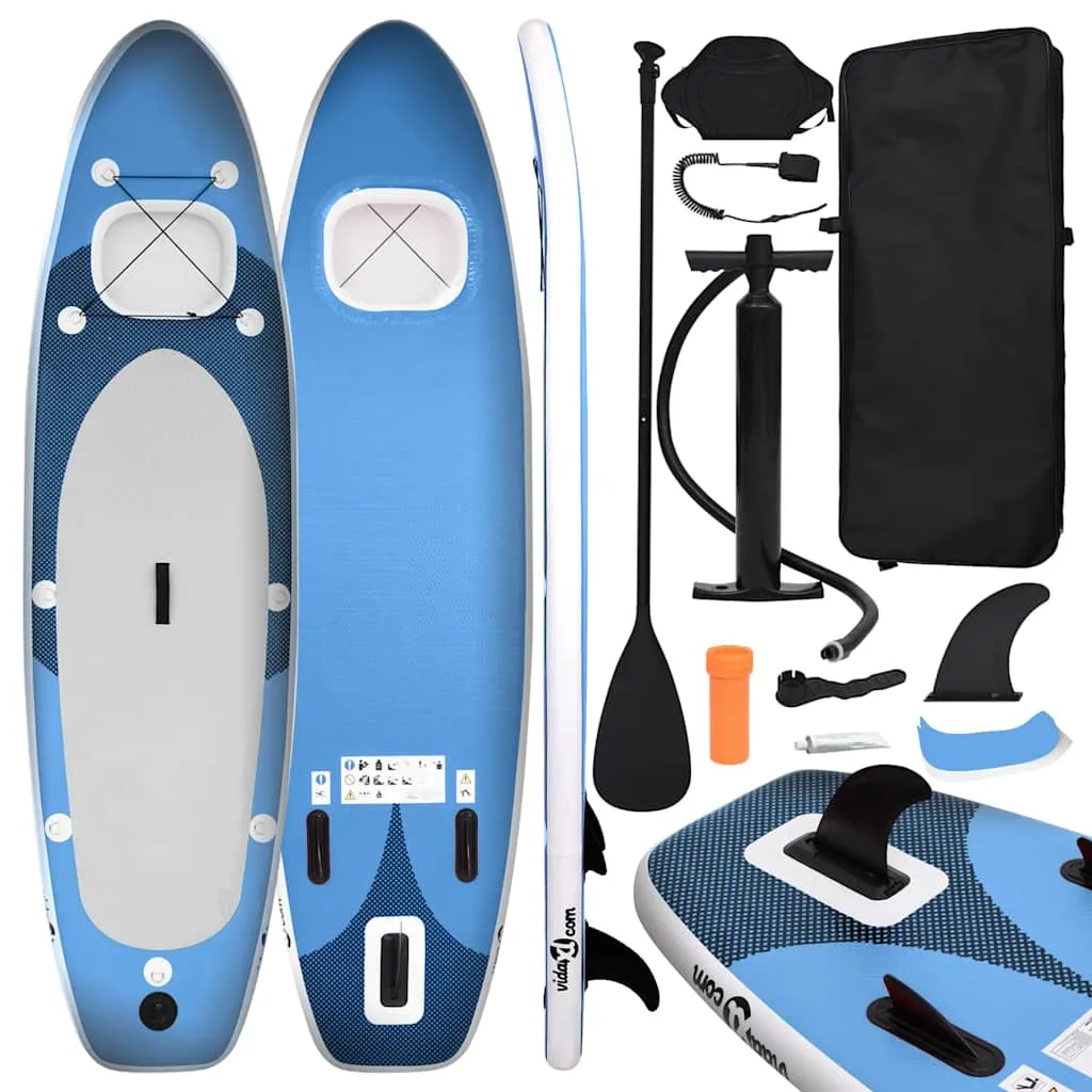 vidaXL Set daske za veslanje stojeći na napuhavanje plavi 360x81x10 cm - Venlo