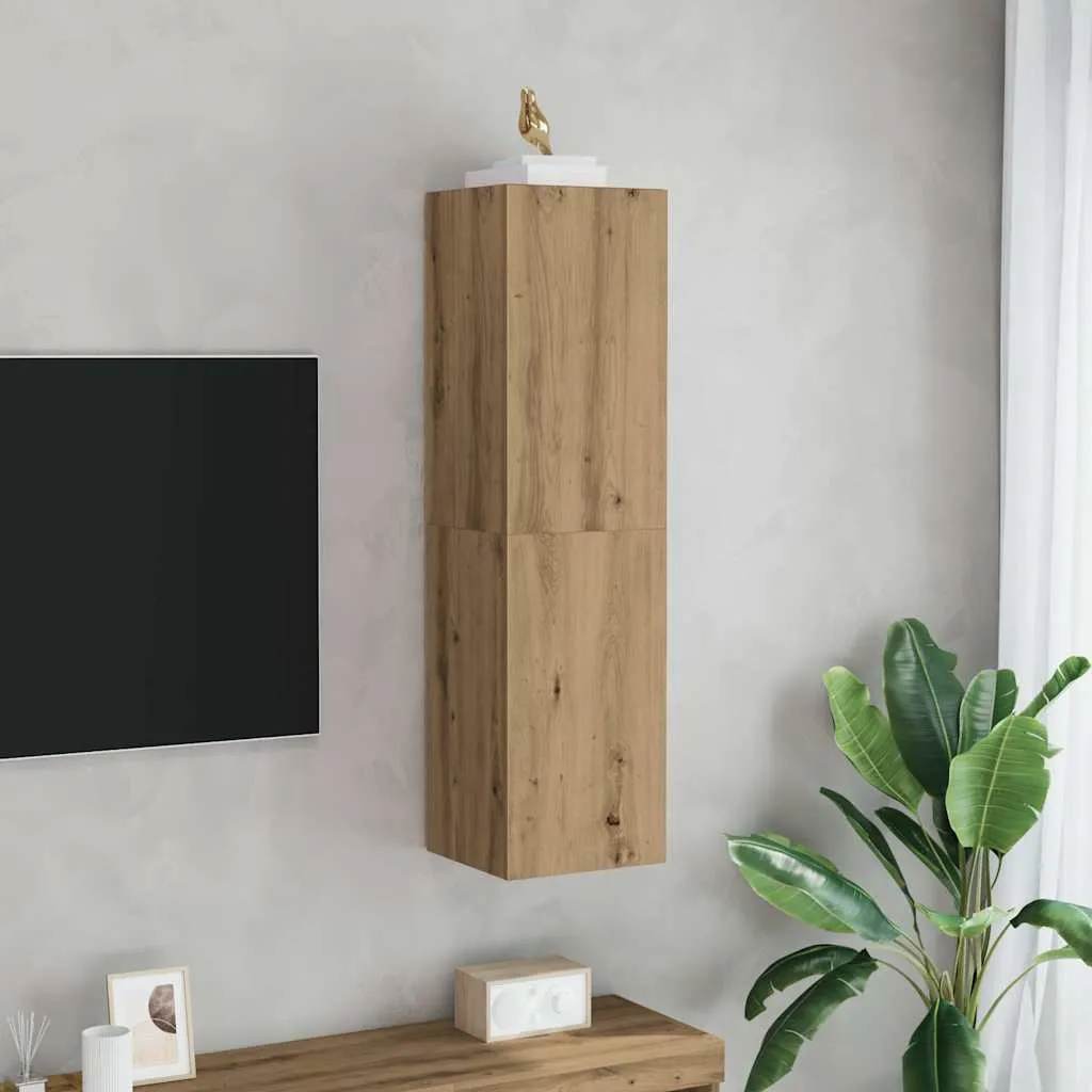 vidaxl tv ormarić artisan hrast 30,5x30x110 cm izrađeno drvo - slika 1