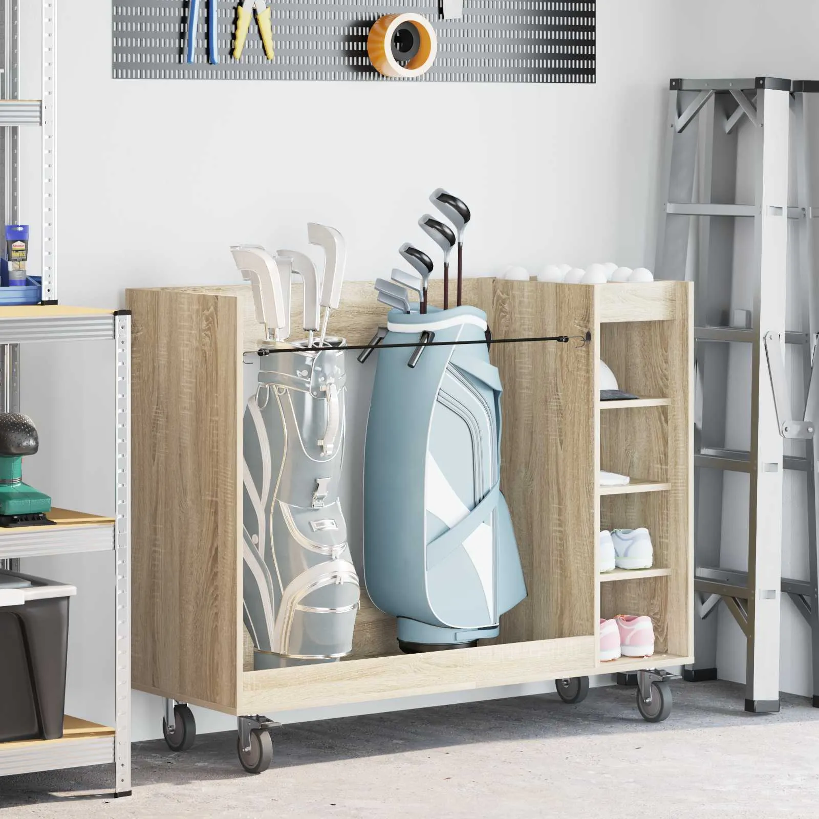 vidaxl golf ormar hrast sonoma 120 x 45 x 98 cm engineered wood - slika 1