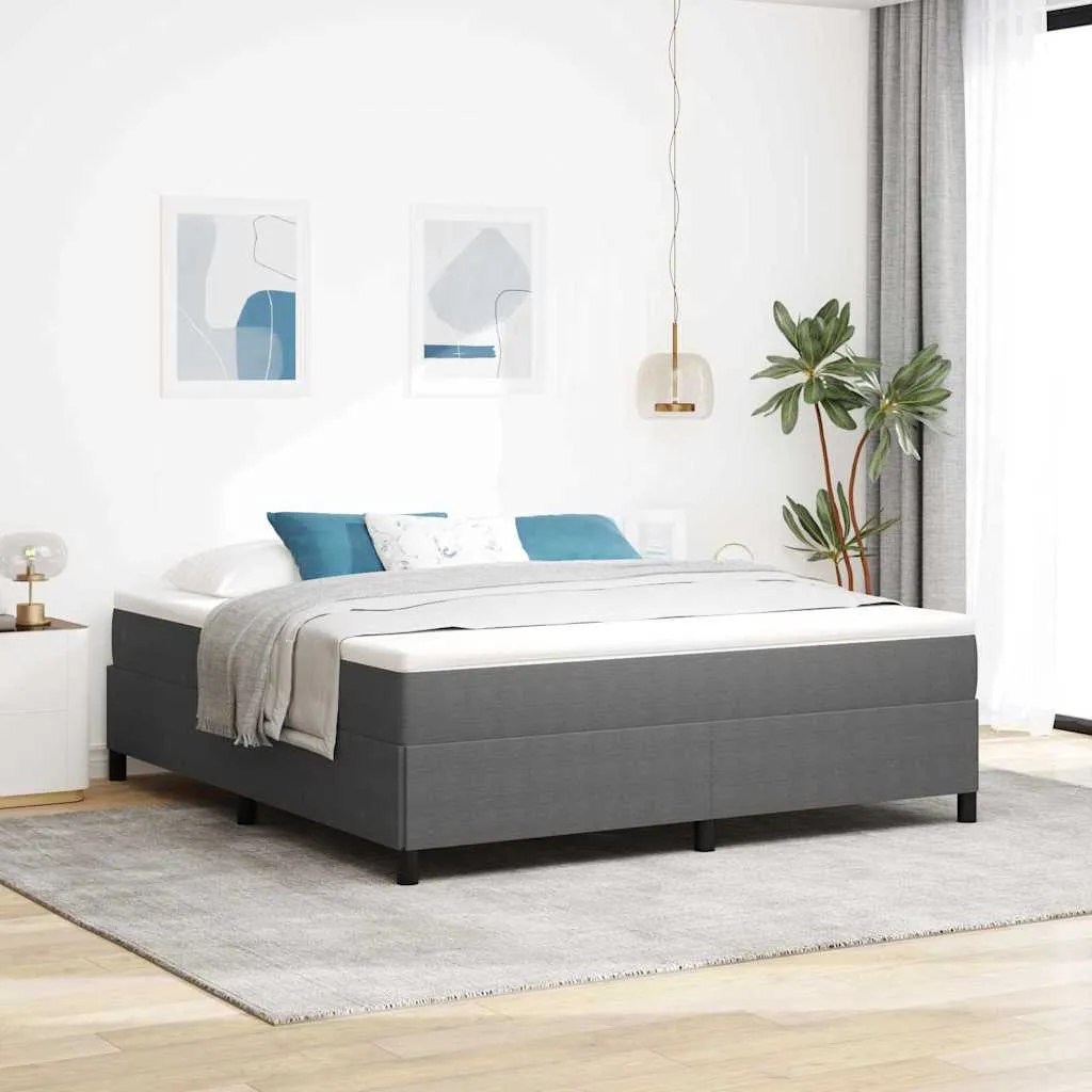 vidaXL Krevet s opruga kutije Svjetlosiva 180 x 200 cm Kordura tekstil - Venlo