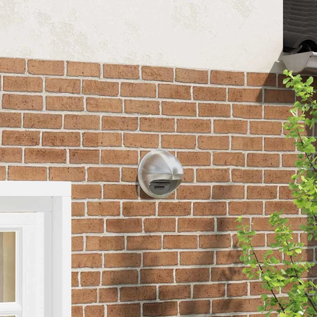 vidaxl pokrov ventilacije 2 kom. srebrna 200 mm nehrđajući čelik - slika 1