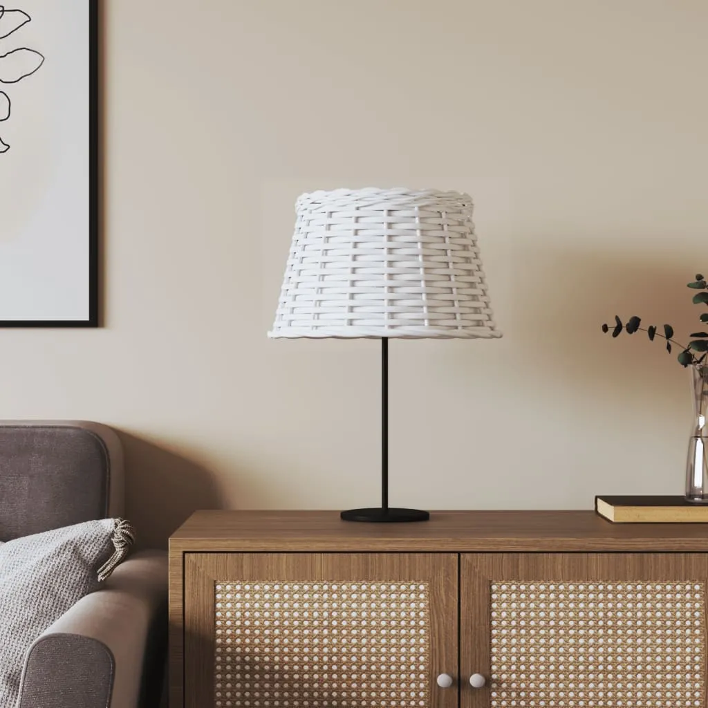 vidaXL Sjenilo za svjetiljku bijelo Ø 38 x 23 cm od pruća - Venlo