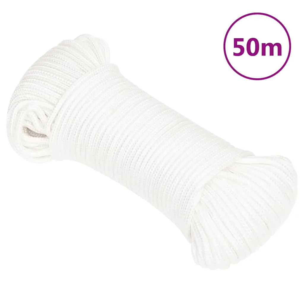 vidaxl brodski konop svjetlobijeli 3 mm 50 m od polipropilena - slika 1