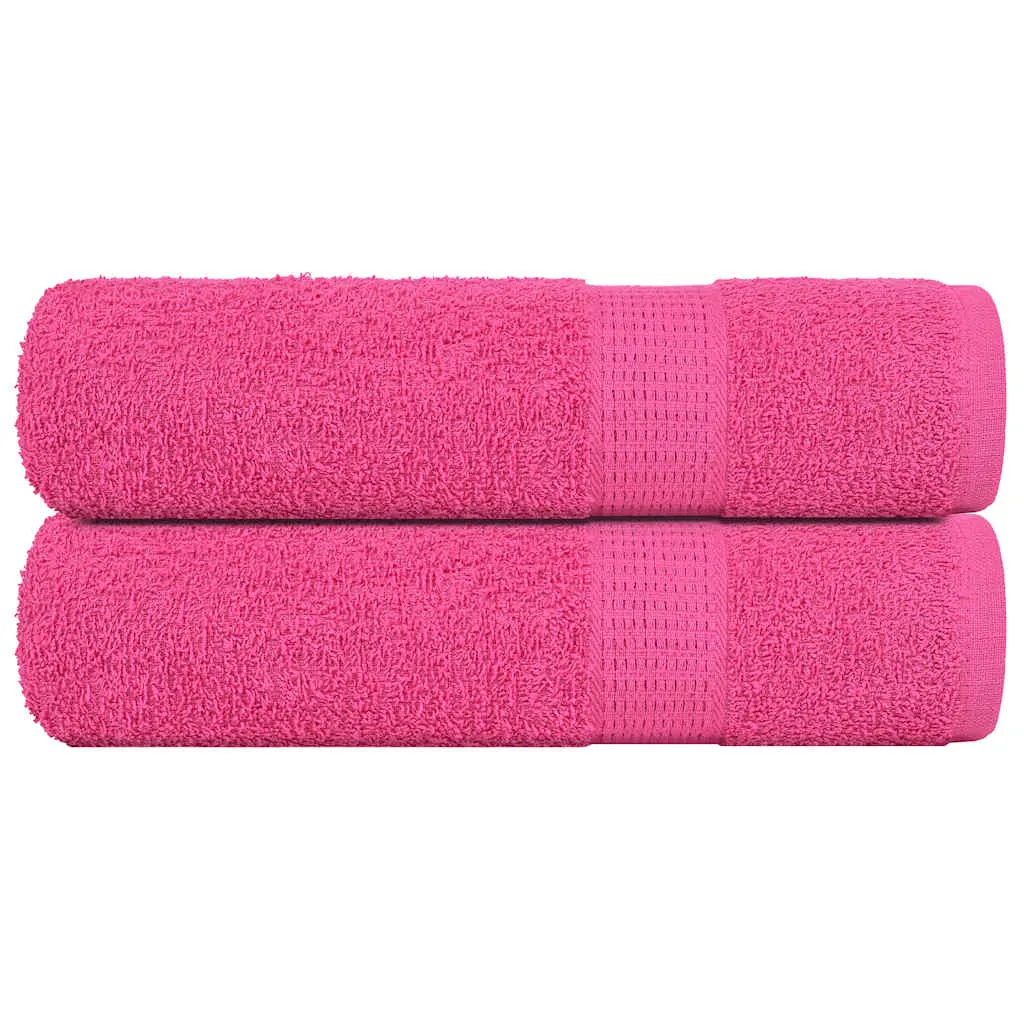 vidaxl ručnici za ruke frogn 2 kom. roza 50x100 cm 360 g/m² - slika 1