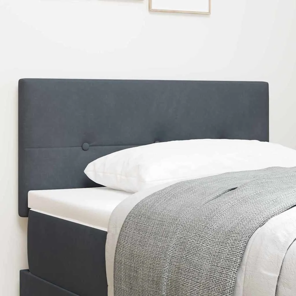 vidaXL Uzglavlje Tamno siva 80 cm Baršun - Venlo