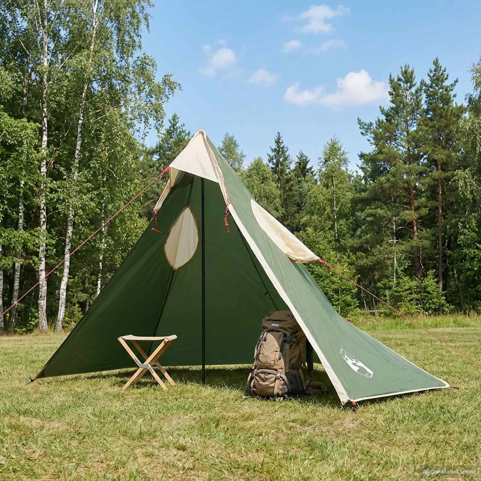 vidaxl 2-u-1 kišni pončo s kapuljačom 262 x 126 x 130 cm zelena - slika 1