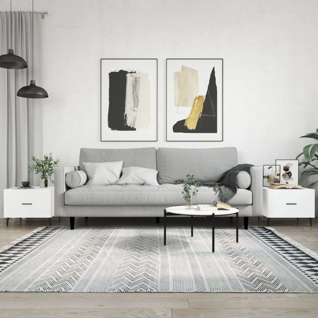 vidaXL Stolići za kavu 2 kom bijeli 50x50x40 cm od konstruiranog drva - Venlo