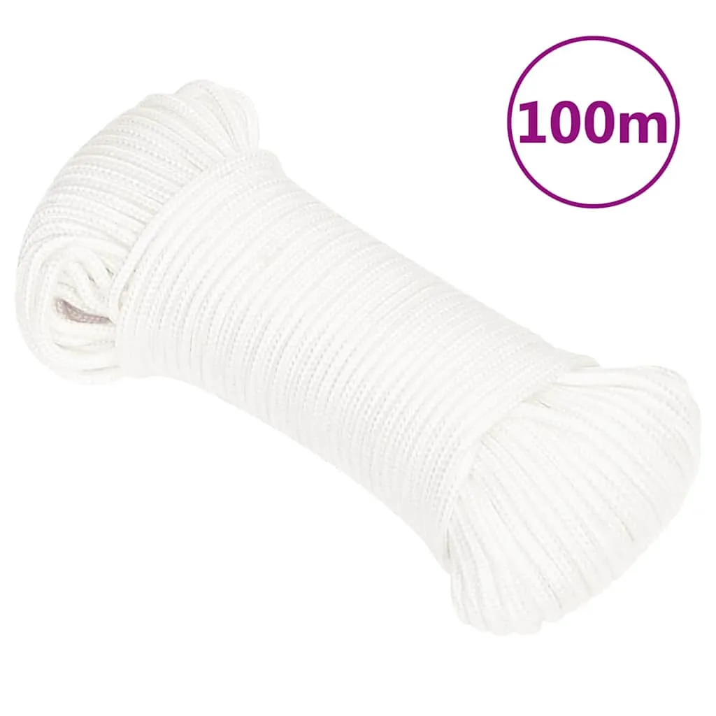 vidaxl brodski konop svjetlobijeli 3 mm 100 m od polipropilena - slika 1