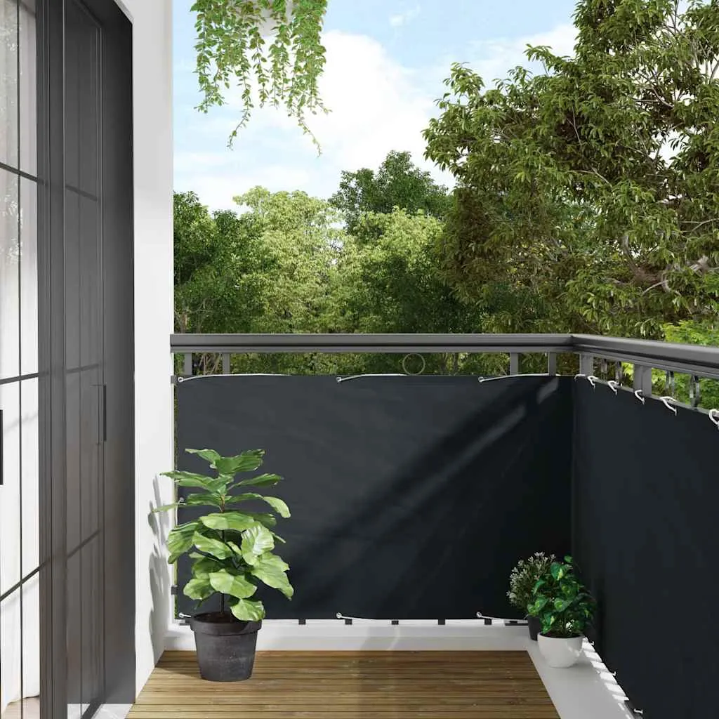 vidaXL Balkonski zastor antracit 90 x 500 cm od tkanine Oxford - Venlo