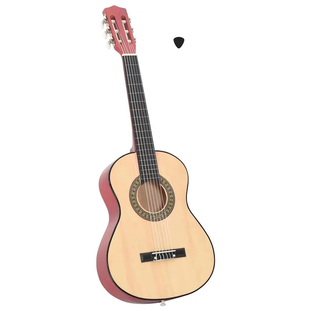 vidaxl klasična gitara za početnike i djecu 1/2 34 " od drva lipe - slika 1