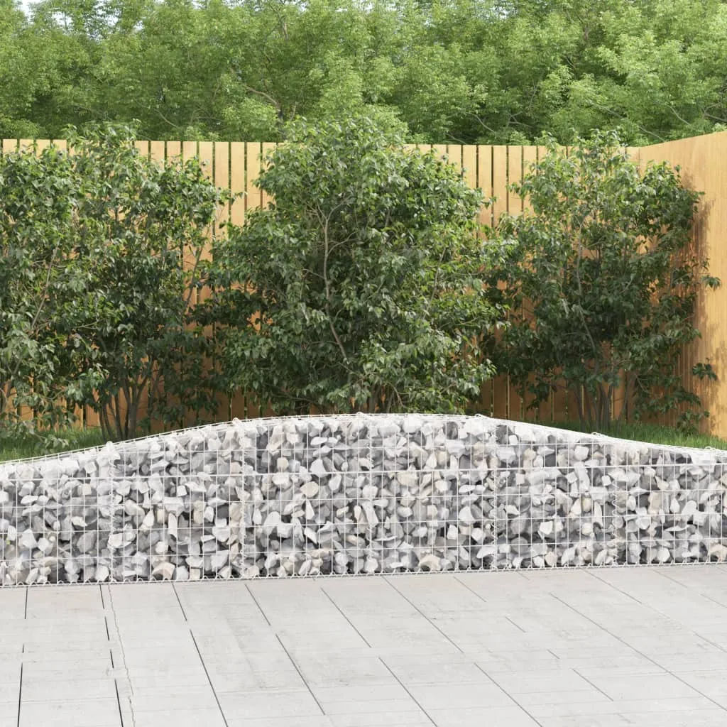 vidaXL Lučne gabionske košare 5 kom 400x30x40/60 cm pocinčano željezo - Venlo