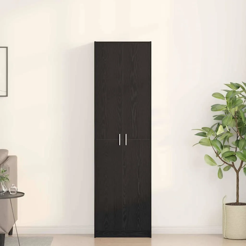 vidaXL Ormarić Crni hrast 55 x 25 x 189 cm Konstruirano drvo - Venlo