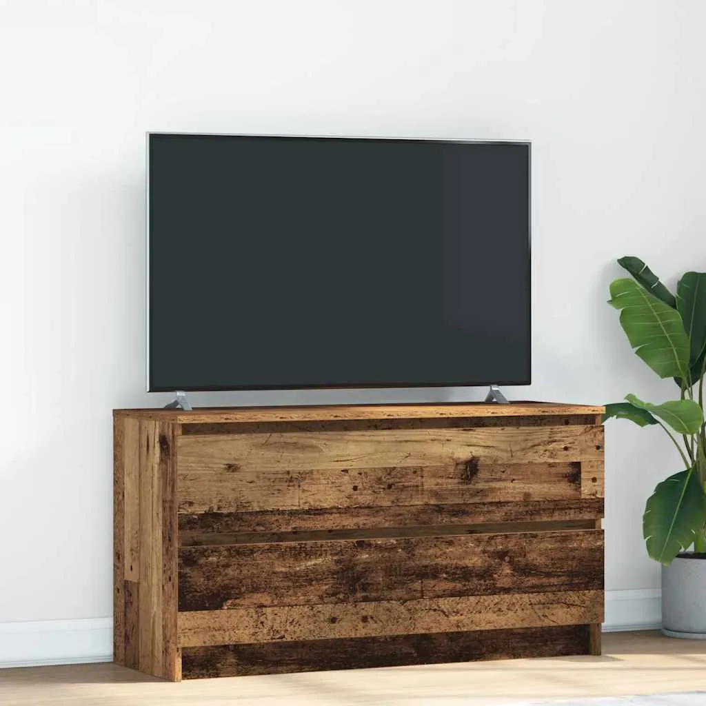 vidaxl tv ormarić staro drvo 100x35x54 cm konstruiranog drva - slika 1