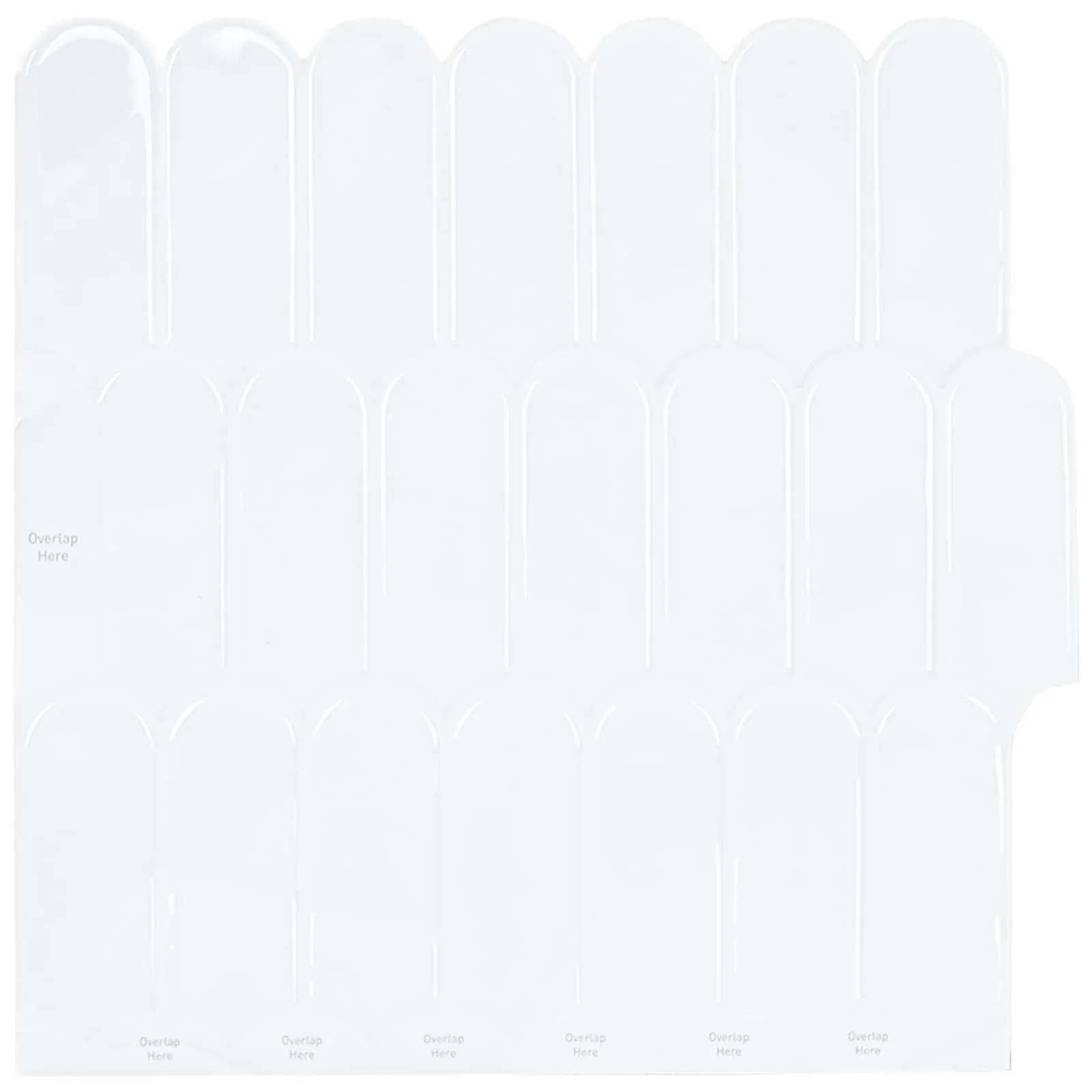 vidaxl pernata pločica 20 kom. bijela 30 x 30 cm poliuretan i pet - slika 1