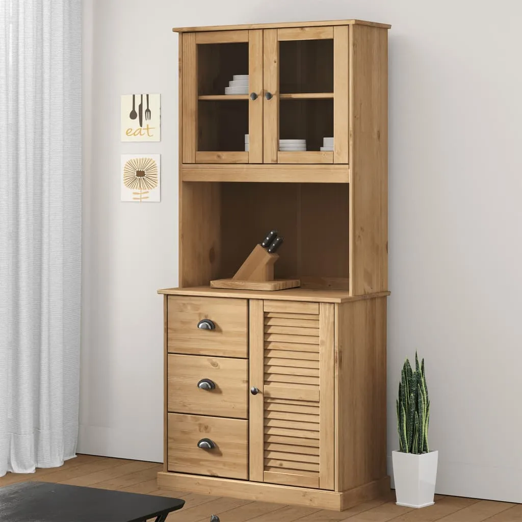 vidaXL Gornji dio za komodu VIGO 78 x 30 x 100 cm od masivne borovine - Venlo