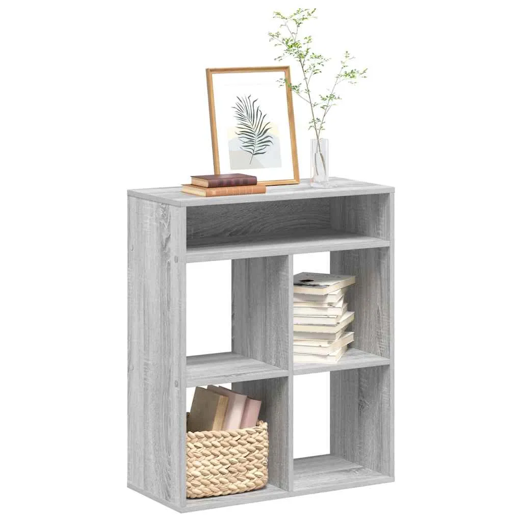 vidaxl ormarić za knjige boja hrasta 66x31x80 cm konstruirano drvo - slika 1