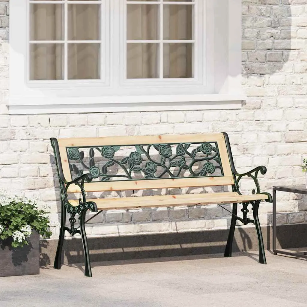 vidaXL Vrtna klupa 2 -Seater 116 x 54 x 73 cm boja drva Smeđa - Venlo