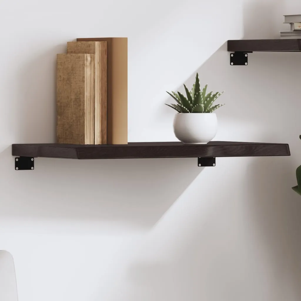 vidaXL Zidna polica tamnosmeđa 60x40x(2-4) cm od obrađene hrastovine - Venlo