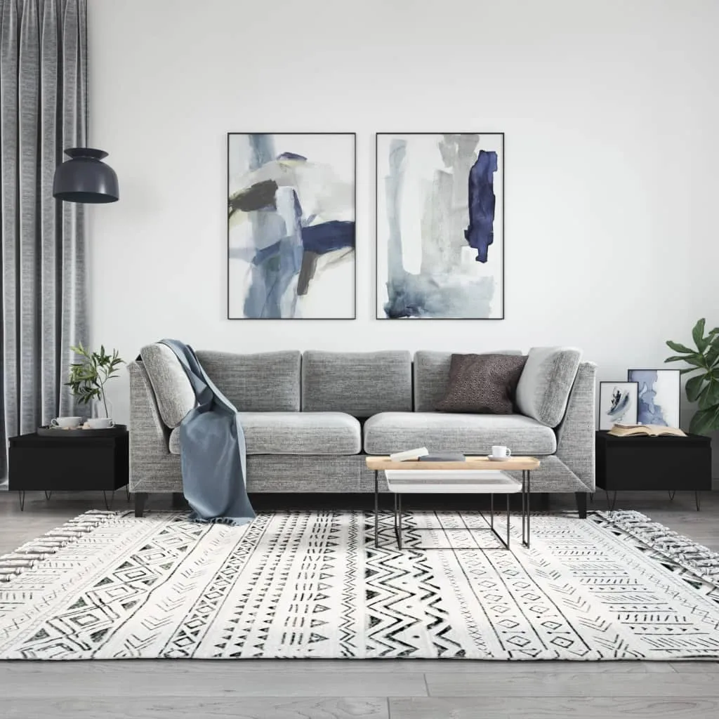 vidaXL Stolići za kavu 2 kom crni 50 x 46 x 35 cm konstruirano drvo - Venlo