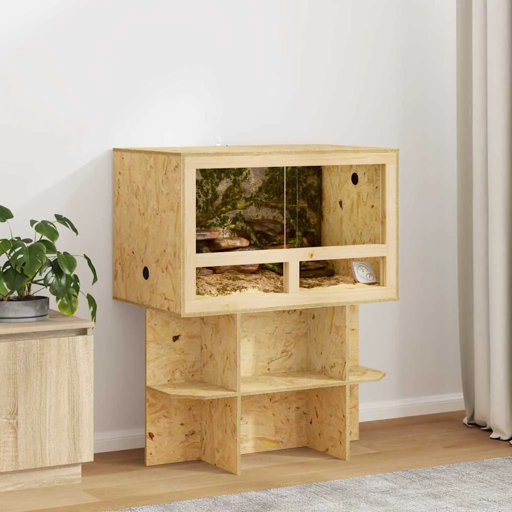 vidaxl terarij smeđa 80 x 50 x 100 cm osb - slika 1