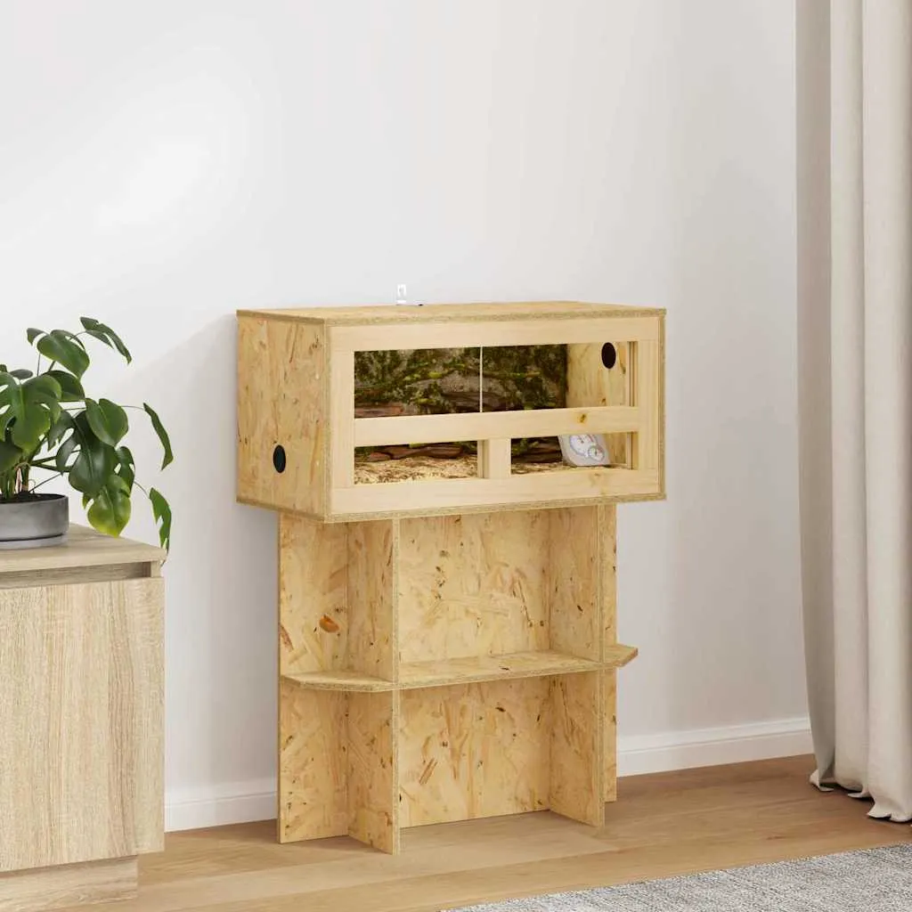 vidaxl terarij smeđa 60 x 30 x 80 cm osb - slika 1