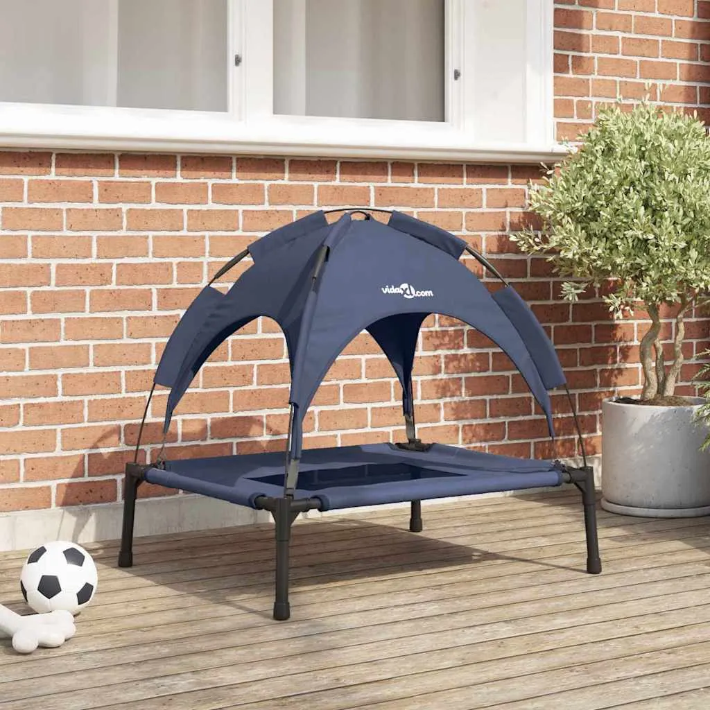 vidaxl krevet za psa mornarsko plava 76 x 62 x 70,5 cm čelik - slika 1