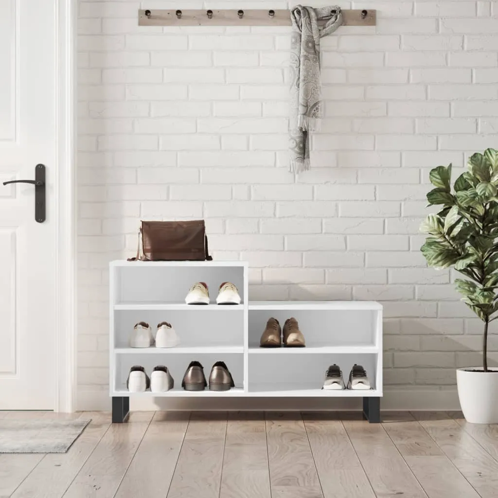vidaXL Ormarić za cipele bijeli 102 x 36 x 60 cm od konstruiranog drva - Venlo