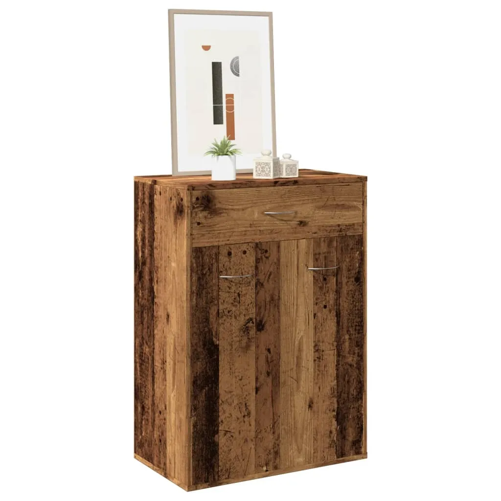 vidaxl ormarić za cipele staro drvo 60x35x84 cm izrađeno drvo - slika 1