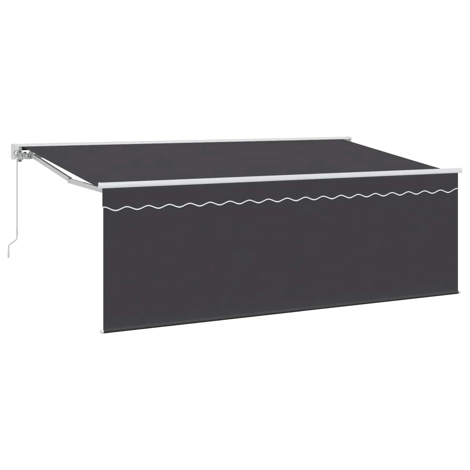 vidaXL Povlačivi tende Antracit 400 x 200 cm Poliester i aluminij - Venlo