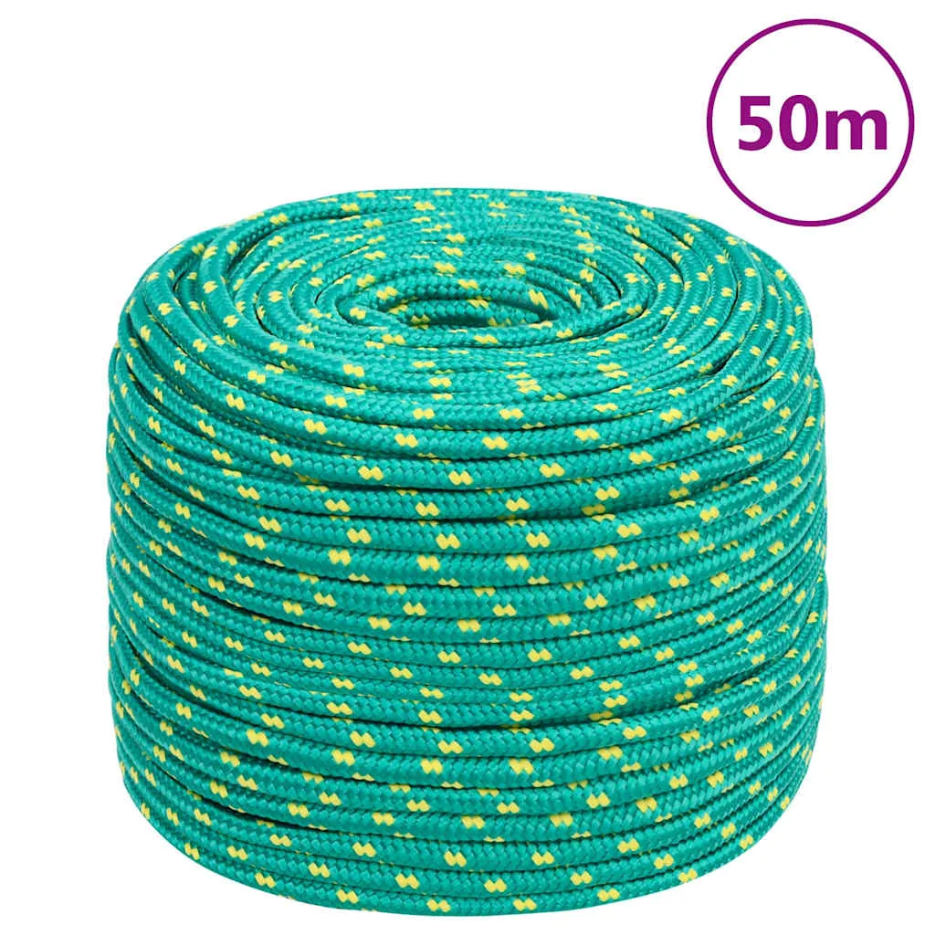 vidaxl brodski konop zeleni 6 mm 50 m od polipropilena - slika 1
