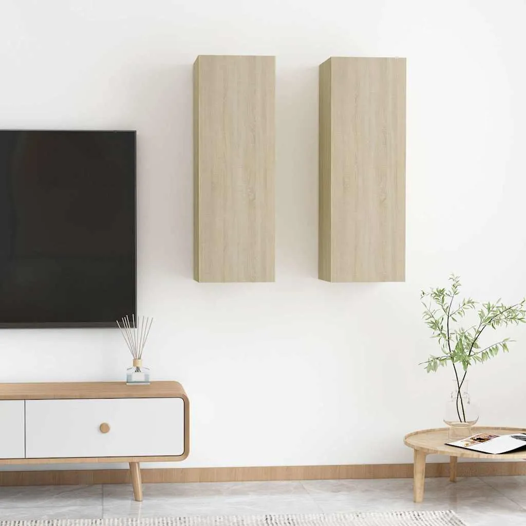 vidaXL TV ormarići 2 kom boja hrasta 30,5x30x90 cm konstruirano drvo - Venlo