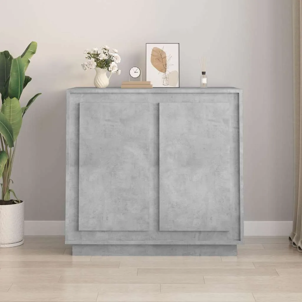 vidaXL Komoda siva boja betona 80 x 34 x 75 cm od konstruiranog drva - Venlo