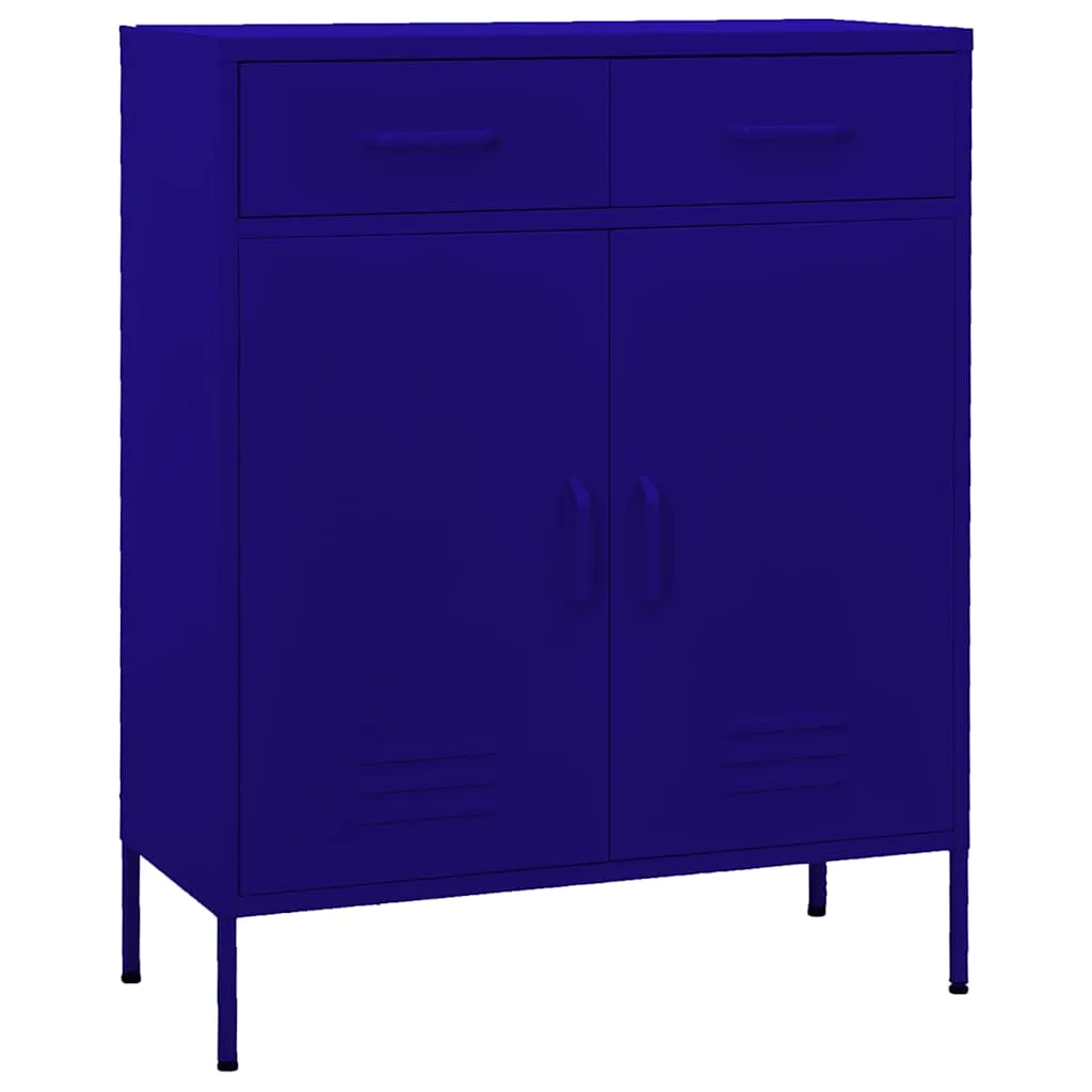vidaXL Ormarić za pohranu modri 80 x 35 x 101,5 cm čelični - Venlo