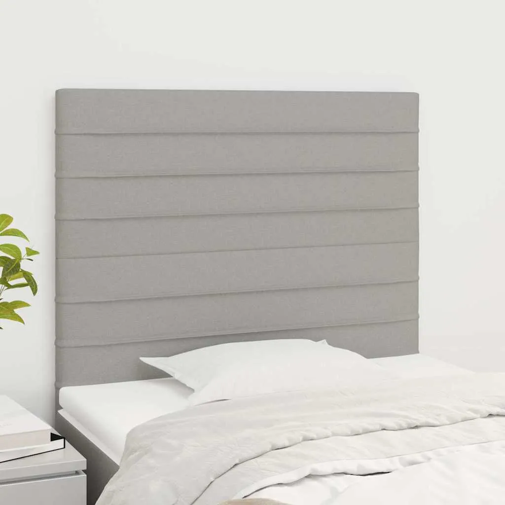 vidaXL Uzglavlje svijetlosivo 100x5x118/128 cm tkanina - Venlo