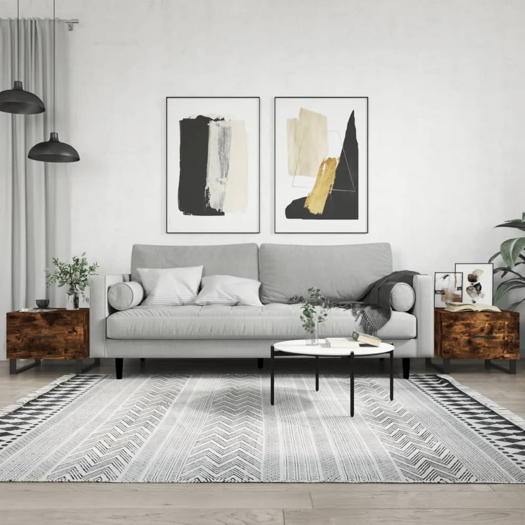 vidaXL Stolići za kavu 2 kom boja hrasta 50x50x40 cm konstruirano drvo - Venlo