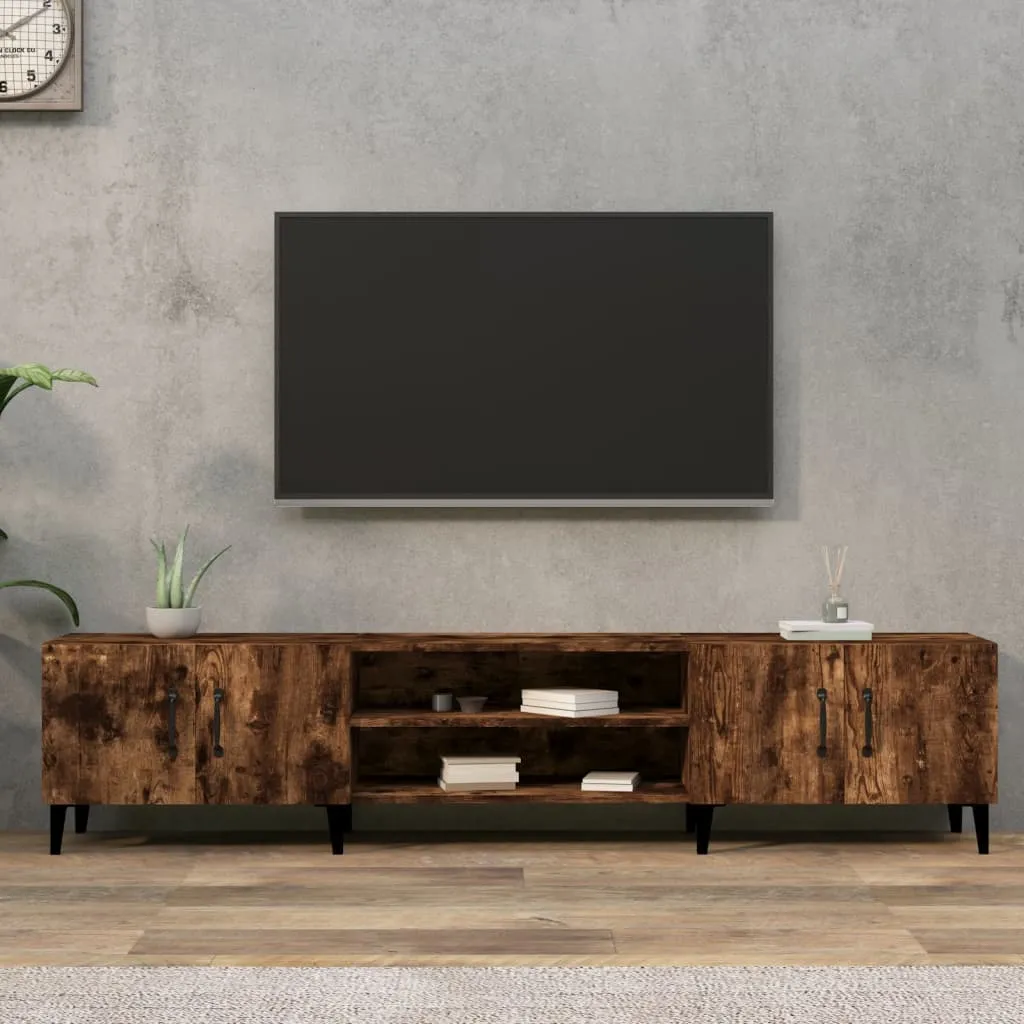 vidaXL TV ormarić boja dimljenog hrasta 180x31,5x40 konstruirano drvo - Venlo