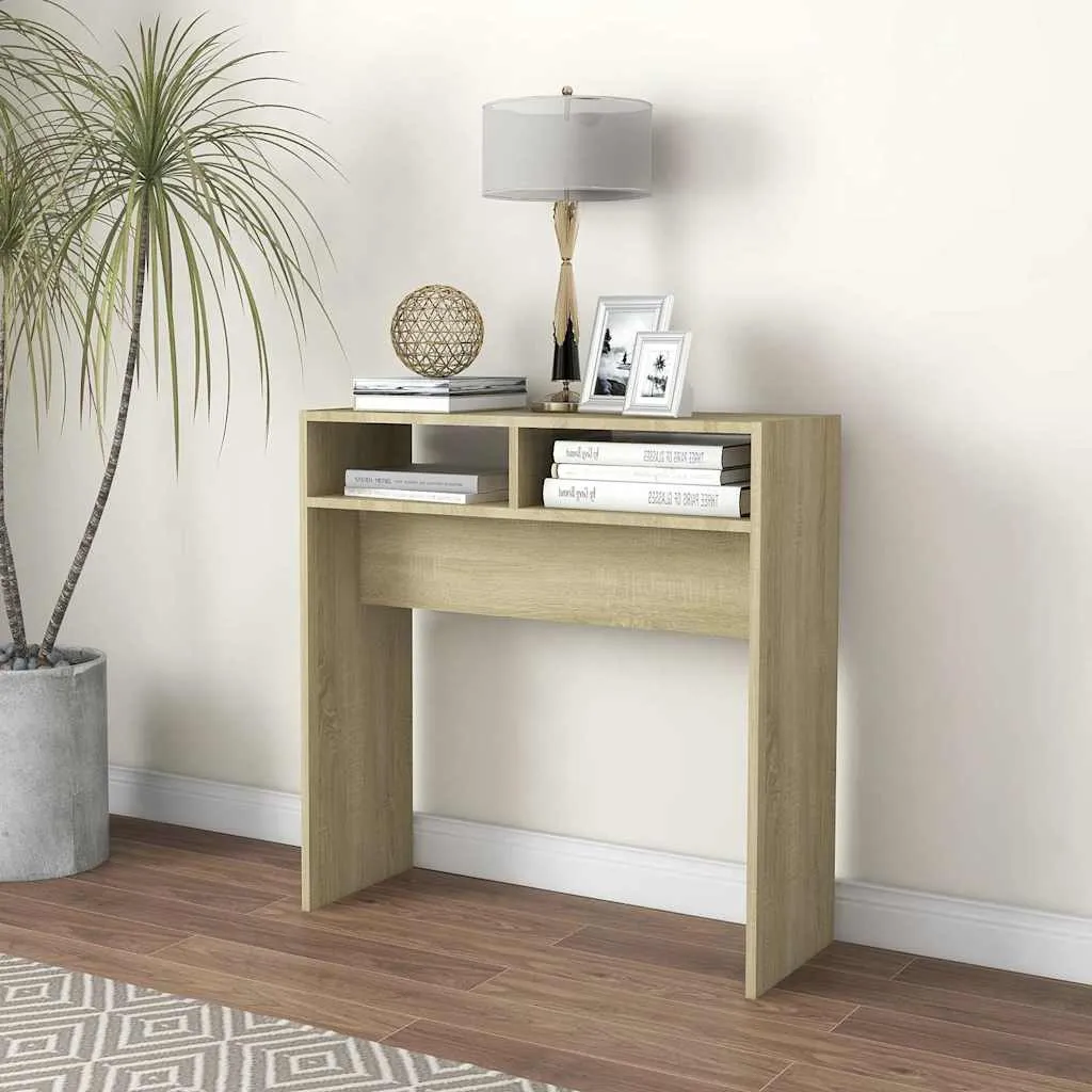 vidaXL Konzolni stol boja hrasta sonome 78x30x80 cm konstruirano drvo - Venlo