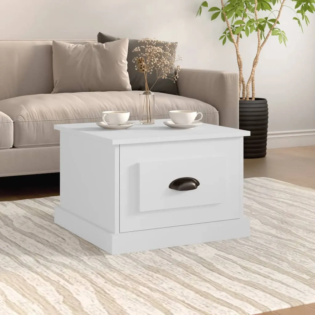 vidaXL Stolić za kavu bijeli 50 x 50 x 35 cm od konstruiranog drva - Venlo