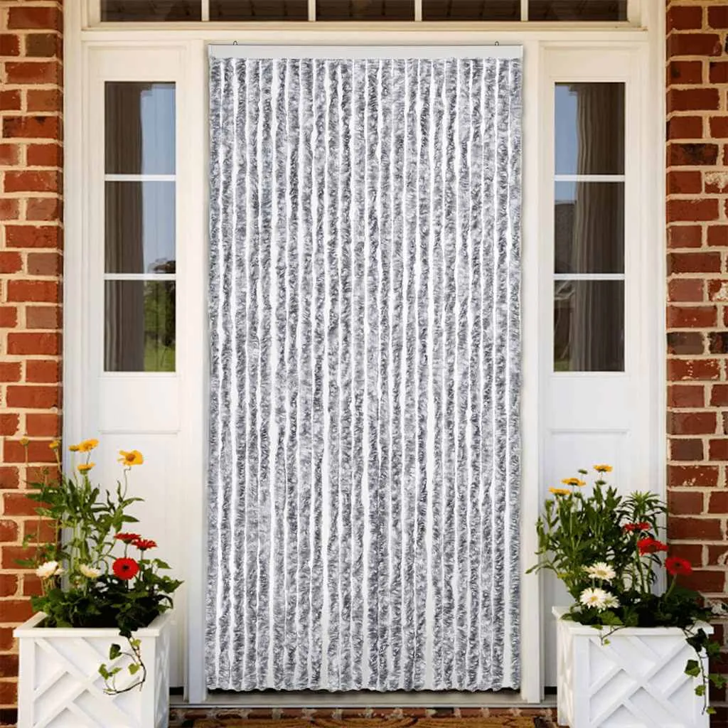 vidaXL Zastor protiv insekata sivo-bijeli 100 x 220 cm šenil - Venlo