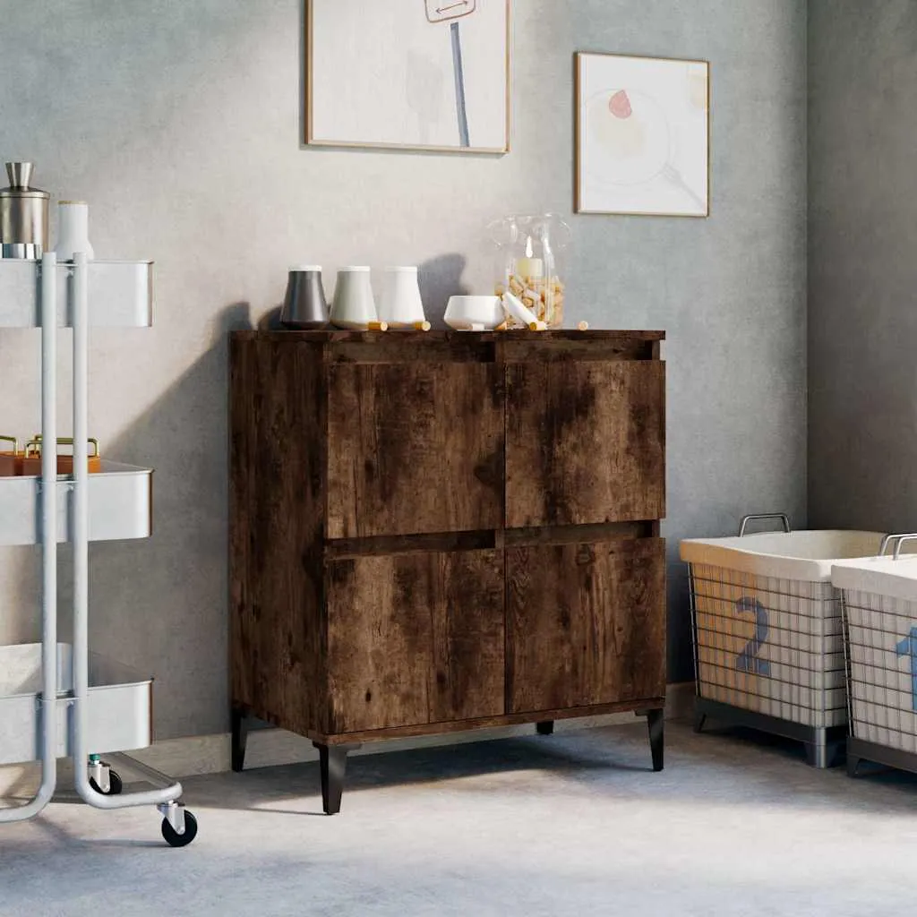 vidaXL Komoda boja dimljenog hrasta 60 x 35 x 70 cm konstruirano drvo - Venlo
