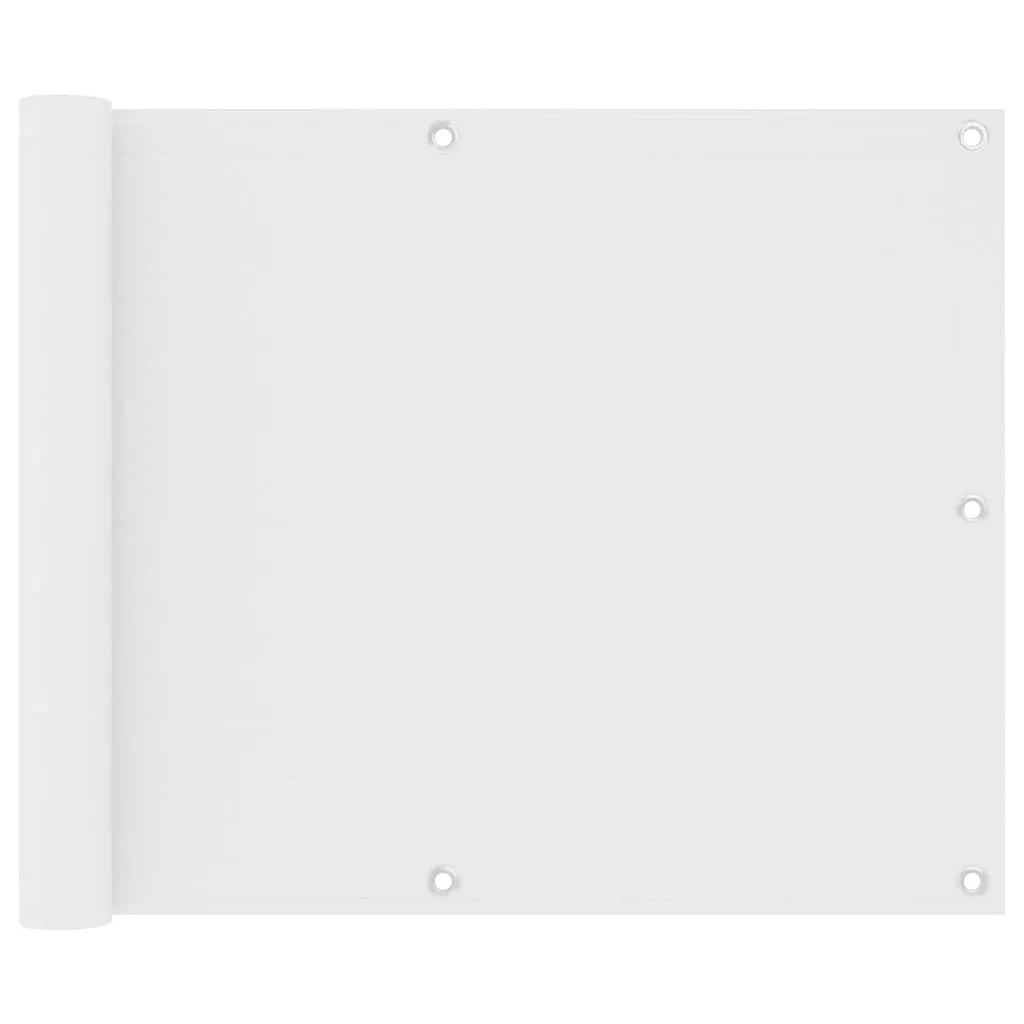 vidaXL Balkonski zastor bijeli 75 x 600 cm od tkanine Oxford - Venlo