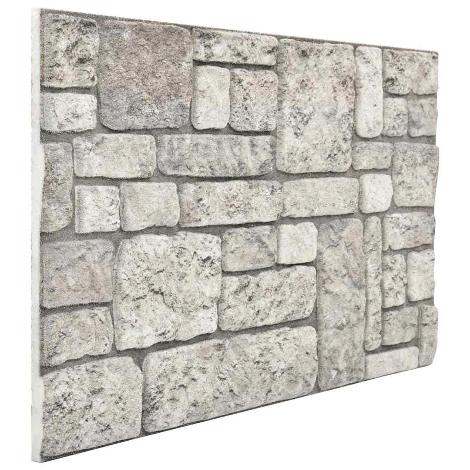 vidaXL Zidne panele 10 kom. 100 x 50 cm Siva EPS pjena - Venlo